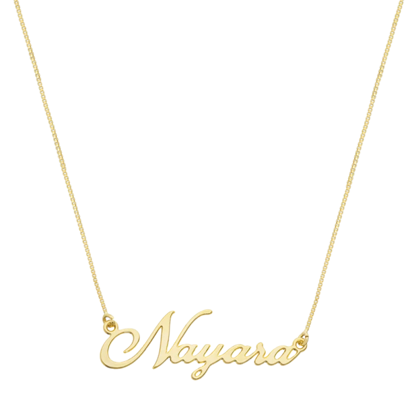 Colar Personalizado com nome, folheado a ouro 18k